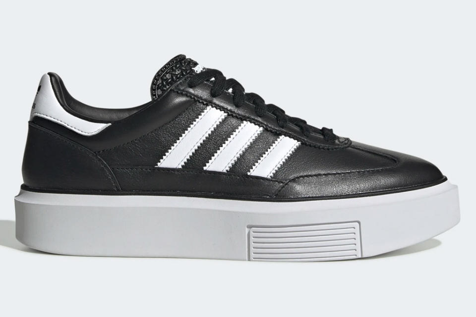 adidas, sneakers, low-top, super sleek, sleek super, 72, white, black