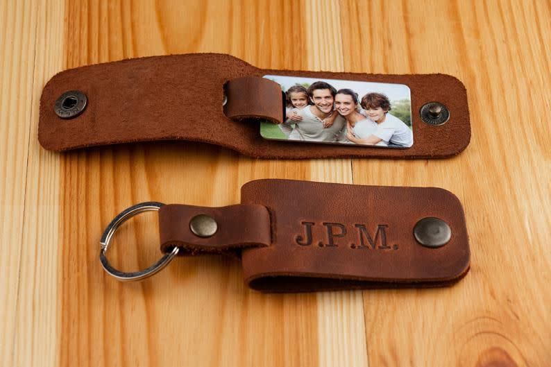 Leather Photo Keyring