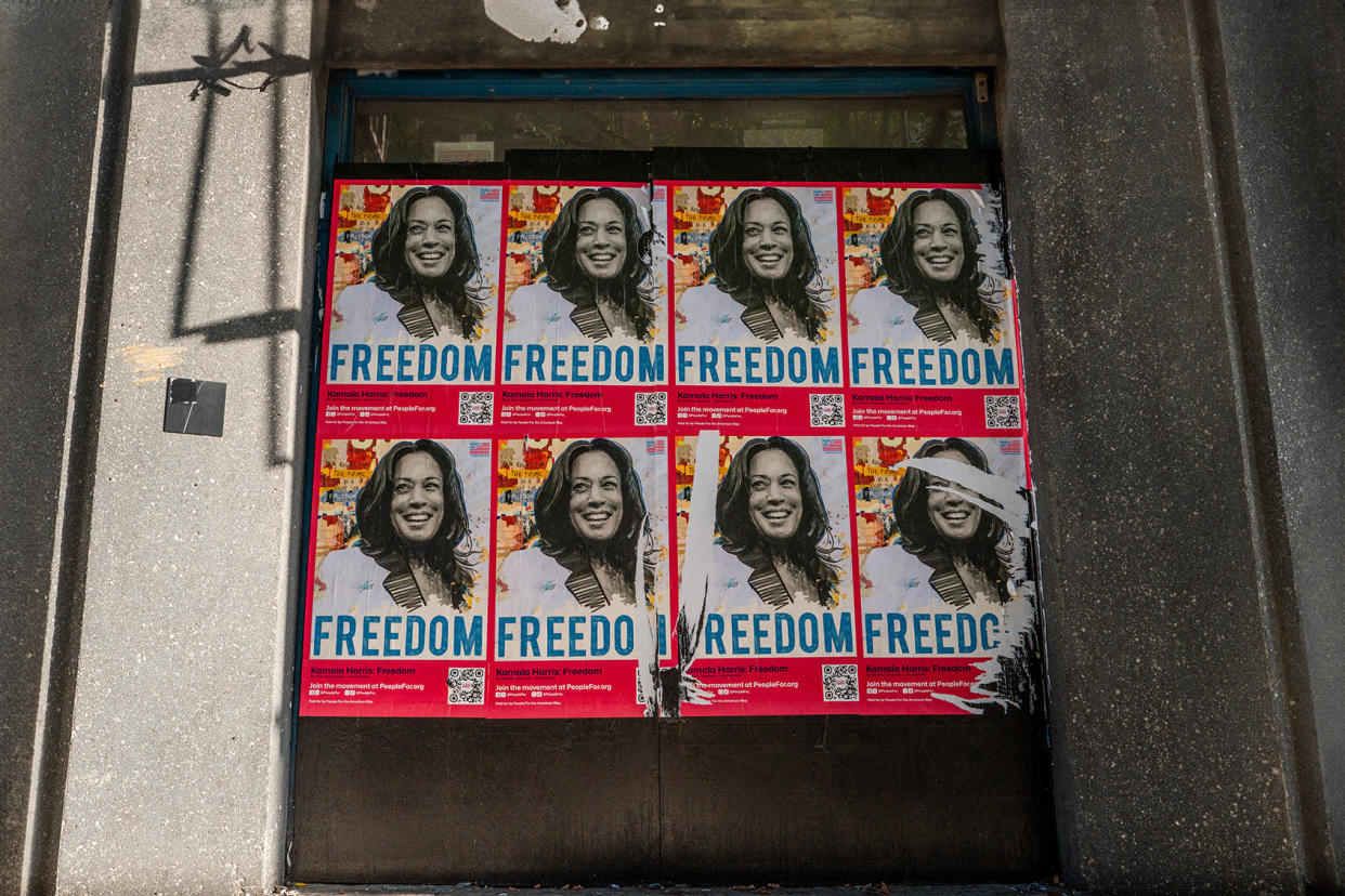 Posters of Kamala Harris Brandon Bell/Getty Images