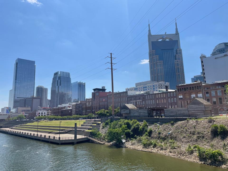 Downtown Nashville as seen from the General Jackson Showboat.