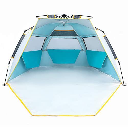 3) Easy Up Beach Tent