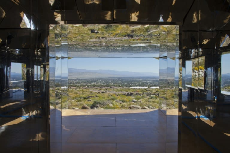 Doug Aitken's "Mirage," one of the showstoppers of Desert X, an exhibition of 16 site-specific monumental works by international artists in California's Coachella Valley