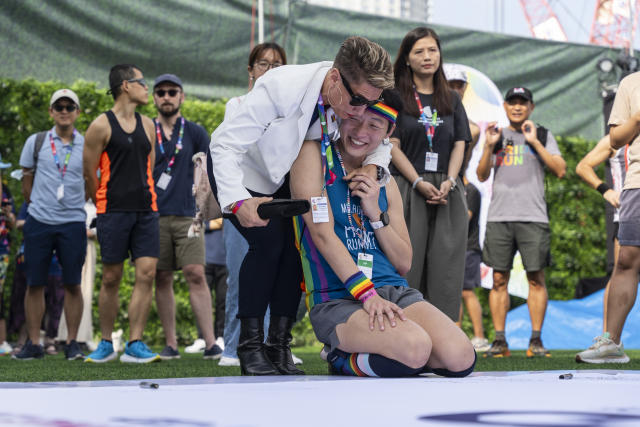 Supporters celebrate opening of Gay Games in Hong Kong, first in Asia,  despite lawmakers' opposition