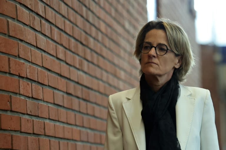 L'ex-maire de Canteleu Mélanie Boulanger arrive au tribunal de Bobigny le 27 mai 2024 (Thomas SAMSON)