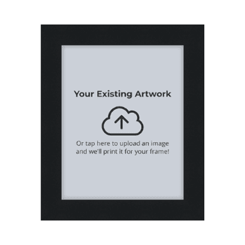 customizable black frame against white background