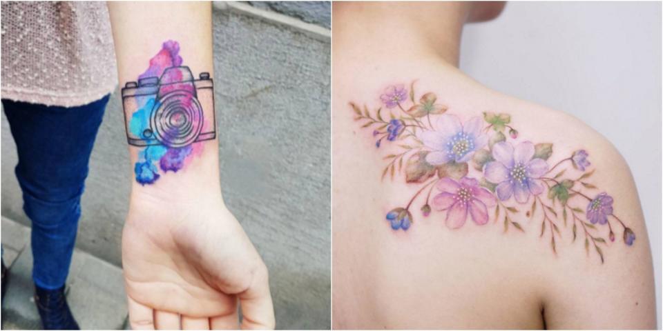 <p>Some of the most impressive tattoos on the planet are done in this style, a mix of blended colors and blurred lines to create beautiful works of body art. If you're in the market for a <a rel="nofollow noopener" href="http://www.goodhousekeeping.com/beauty/g3747/bad-tattoos/" target="_blank" data-ylk="slk:new tattoo;elm:context_link;itc:0;sec:content-canvas" class="link ">new tattoo</a>, don't miss these designs. </p>