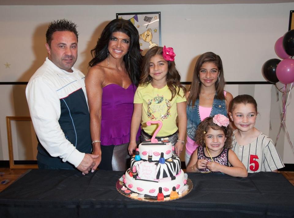 Joe and Teresa Giudice with their daughters | Dave Kotinsky/Getty Images