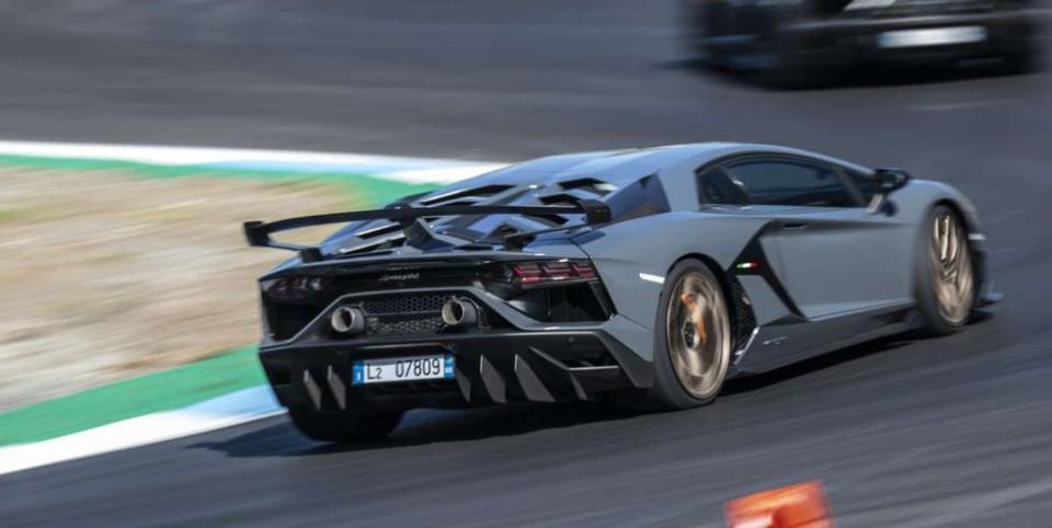 <p>The <a href="https://www.roadandtrack.com/new-cars/first-drives/a23570757/lamborghini-aventador-svj-first-drive-review/" rel="nofollow noopener" target="_blank" data-ylk="slk:Aventador SVJ;elm:context_link;itc:0;sec:content-canvas" class="link ">Aventador SVJ</a> is Lamborghini's fastest, most capable V-12 car ever. It currently <a href="https://www.roadandtrack.com/car-culture/g6413/nurburgring-lap-records/?slide=1" rel="nofollow noopener" target="_blank" data-ylk="slk:holds the record;elm:context_link;itc:0;sec:content-canvas" class="link ">holds the record</a> for fastest production car around the Nurburgring Nordschleife, so you'd think it would have a wing to remember. The three-pronged item towers over the rear, and thanks to Lamborghini's ALA active aero, air can be distributed differently onto the wing through turns for better handling. <a href="https://www.ebay.com/itm/2019-Lamborghini-Aventador/174307849805?hash=item28958eb64d:g:mf4AAOSw5Bde2qVi" rel="nofollow noopener" target="_blank" data-ylk="slk:This one's;elm:context_link;itc:0;sec:content-canvas" class="link ">This one's</a> for sale right now. </p>