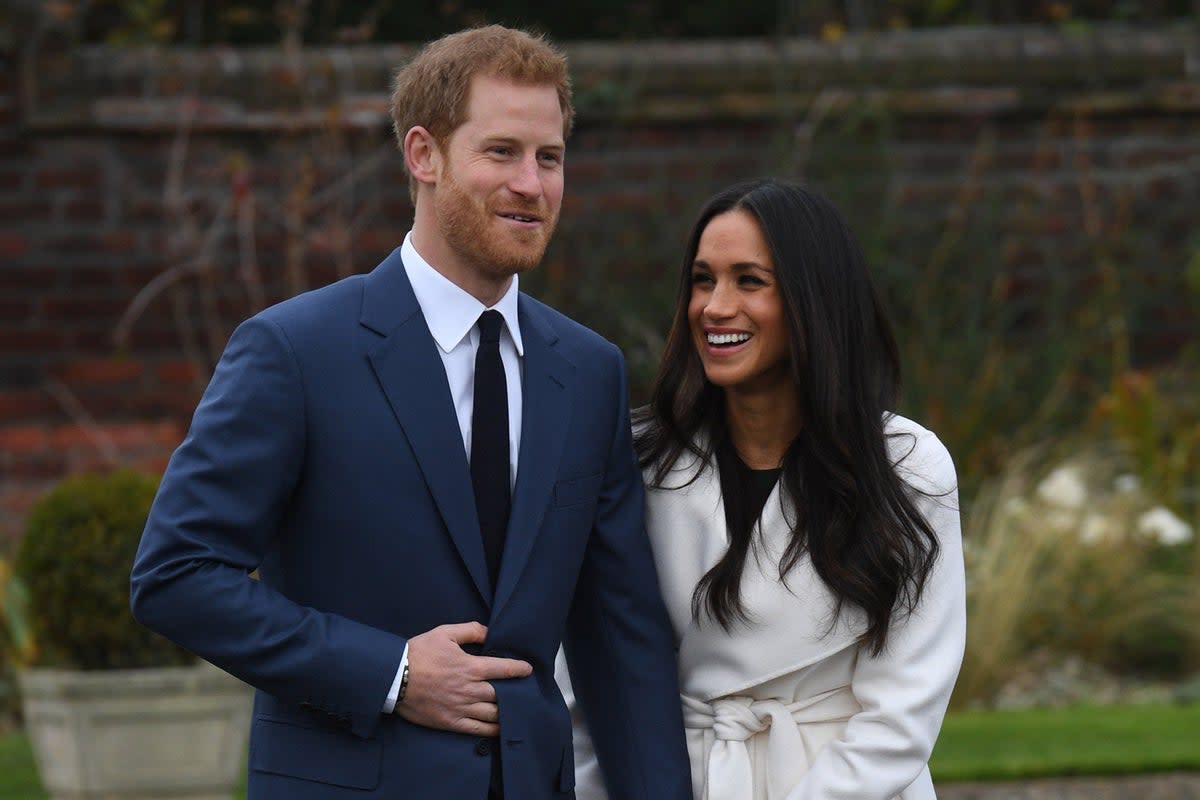 Prince Harry and Meghan Markle announced their engagement in 2017  (Jeremy Selwyn)