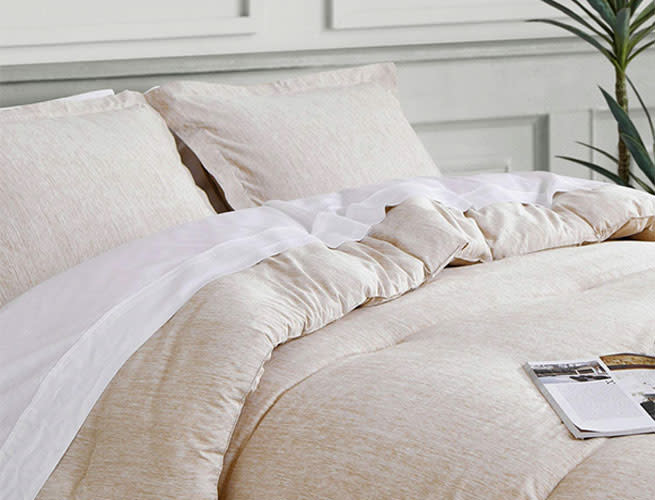 bedsure khaki bed comforter set