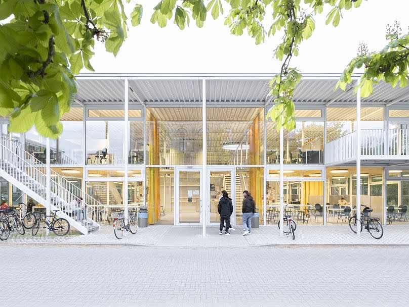 Exterior of the Study Pavilion on the campus of the Technical University of Braunschweig