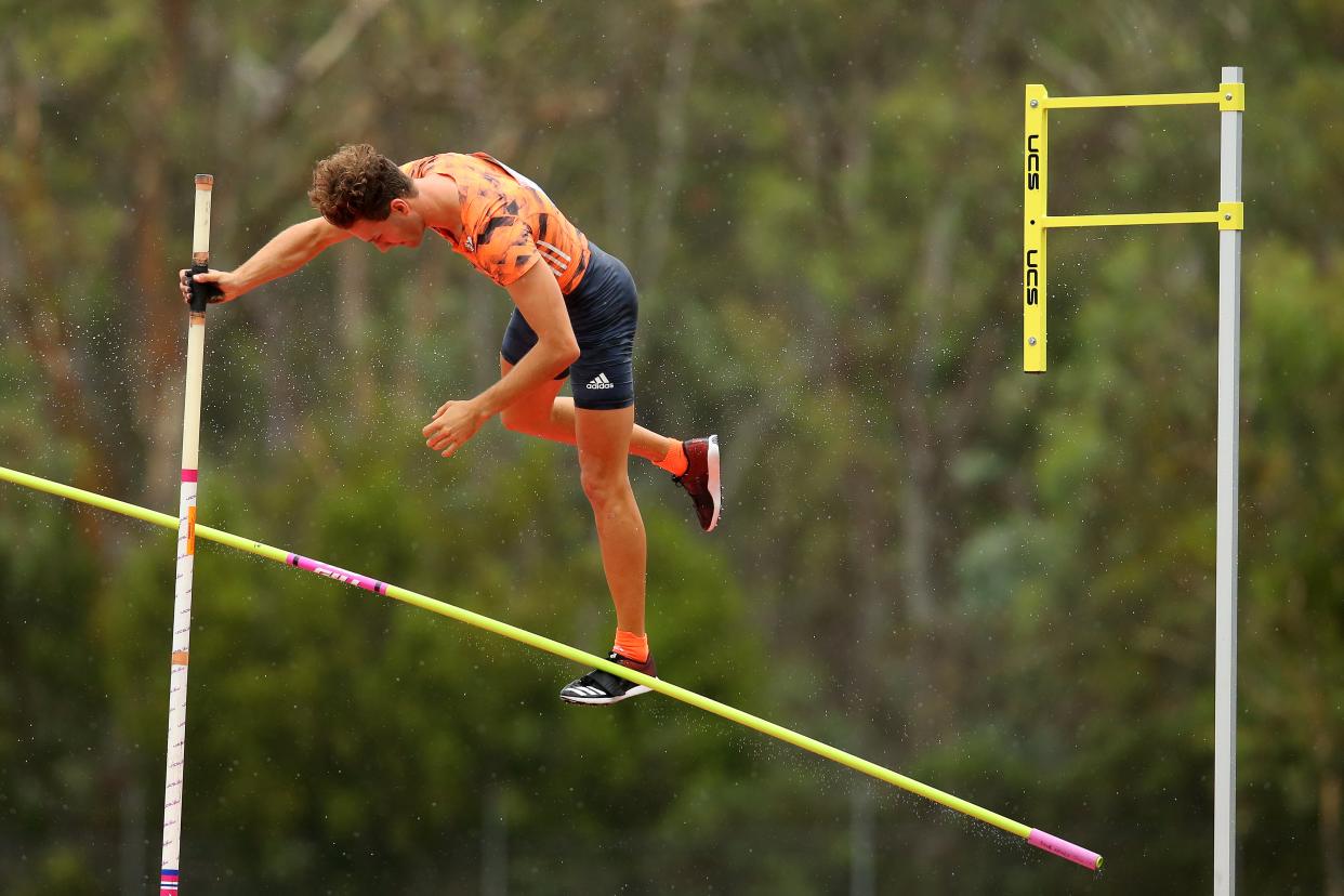 File: Australia’s Kurtis Marschall competes during the Canberra Festival of Athletics on 28 January, 2019 (Getty Images)