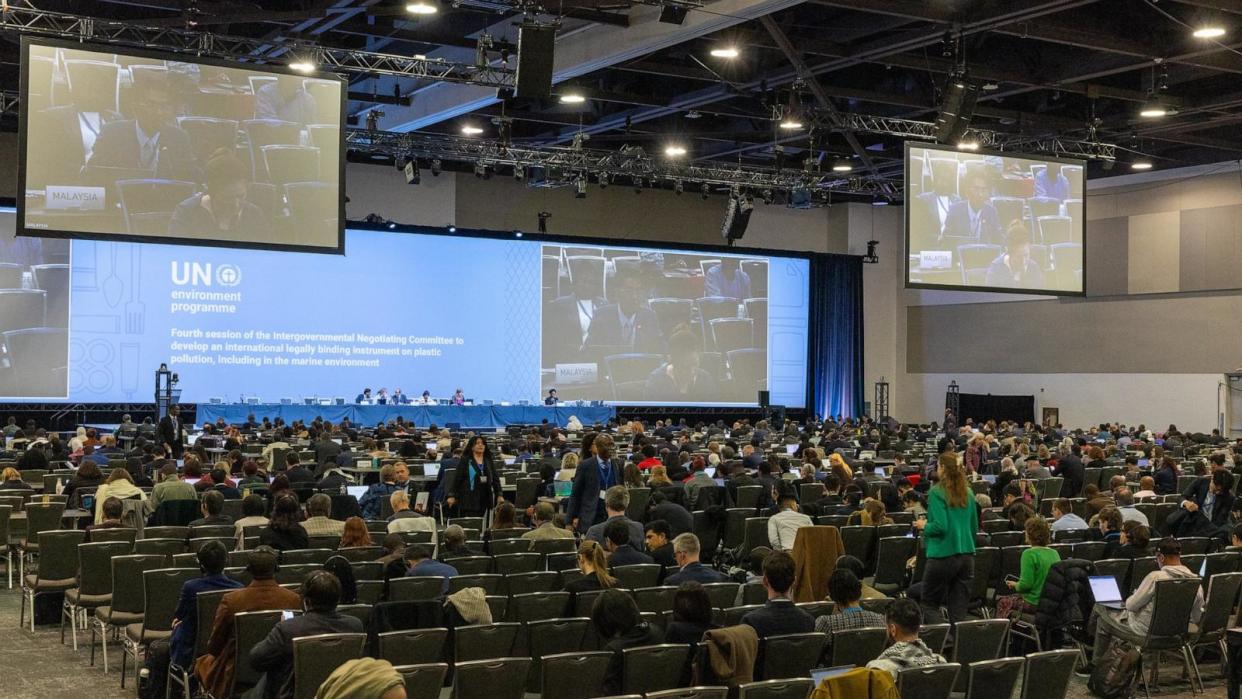 PHOTO: The UN's Intergovernmental Negotiating Committee's fourth session of negotiations on plastic pollution being held in Ottawa, Canada. (Artan Jama/UNEP)