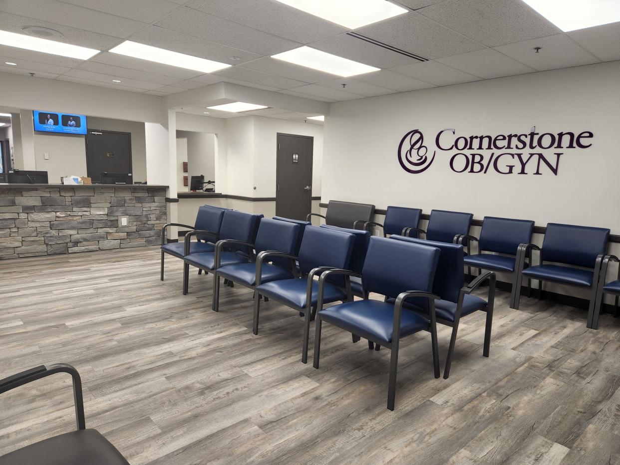 Cornerstone OB-GYN will reopen Monday at 770 Balgreen, Suite 207.