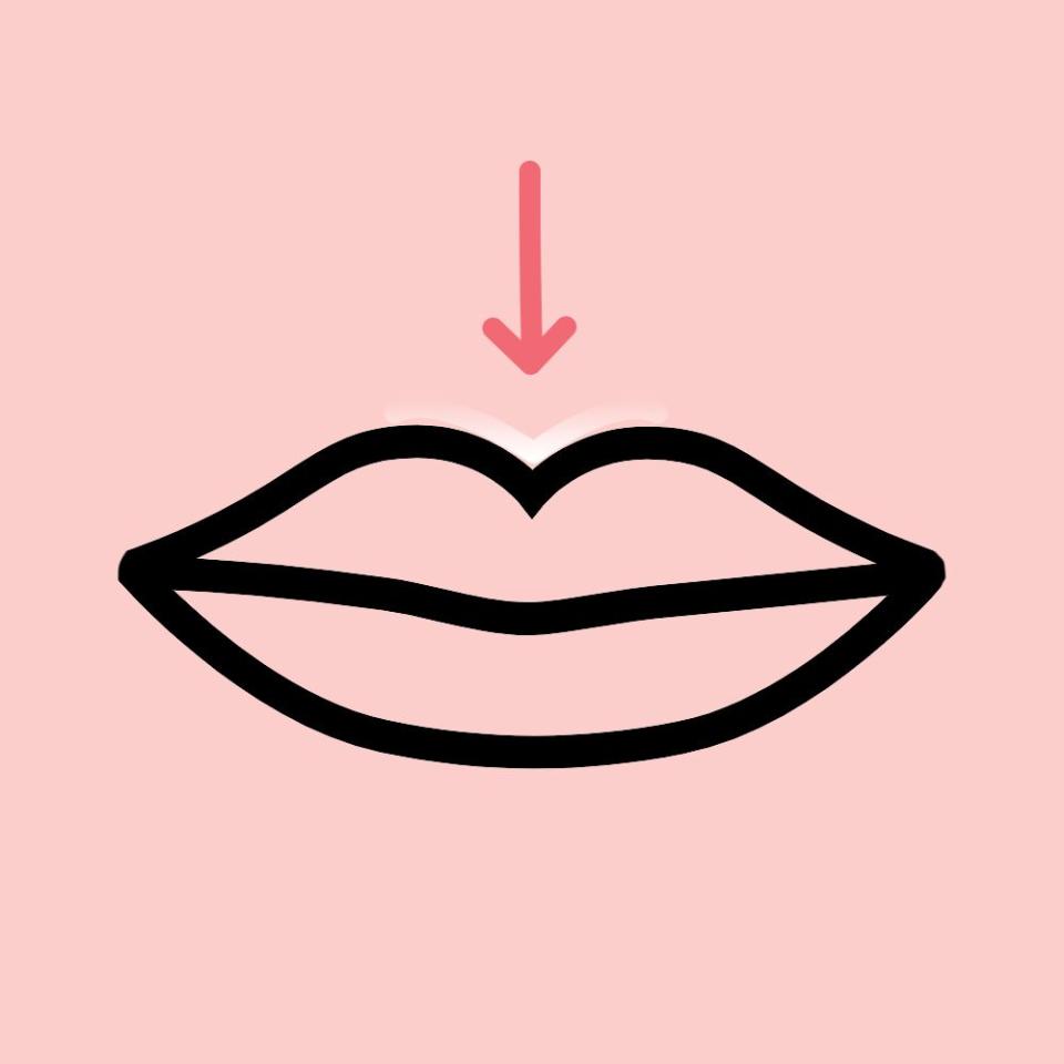 14) Highlight your cupid's bow.