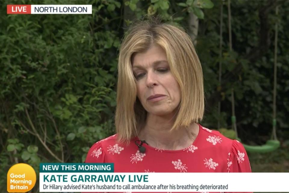 The emotional interview saw Kate Garraway fight back tears (Good Morning Britain)