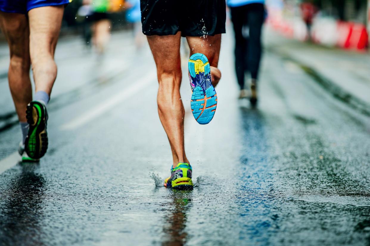 Man running marathon: iStock