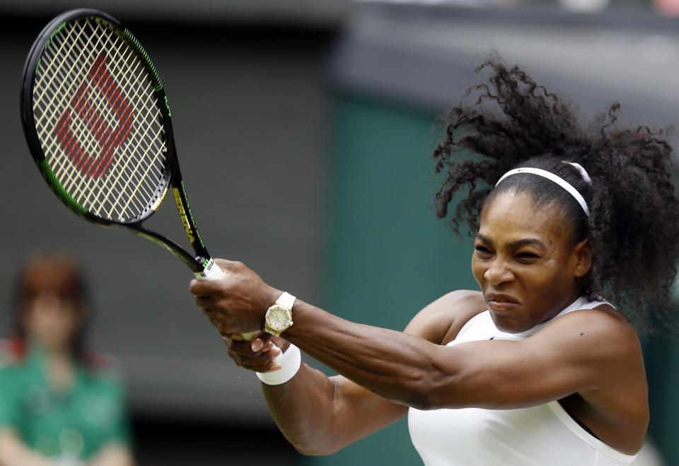 Serena during Wimbledon