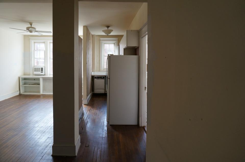 BEFORE: Because they lived downstairs, they had a general idea of this apartment’s layout before setting foot inside. They stayed in their original apartment during construction, which was convenient for storing materials and keeping an eye on progress.