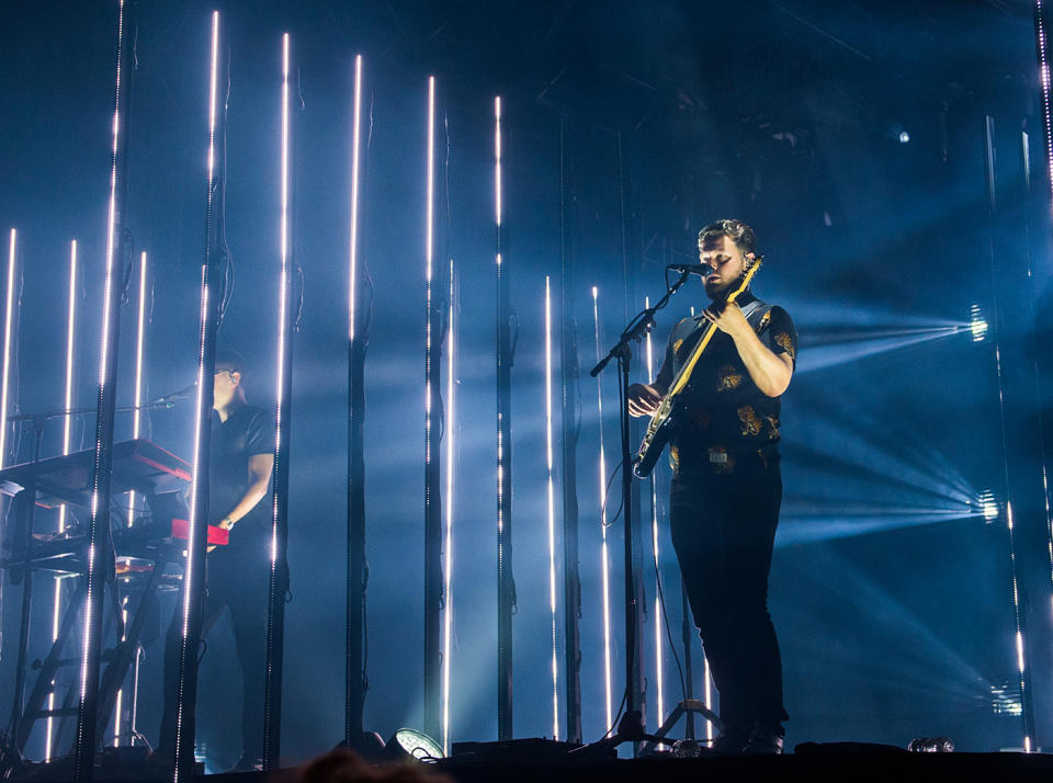 <p>Joe Newman of Alt-J performs at the 2017 Panorama Music Festival at Randall’s Island on July 29, 2017 in New York City. (Photo by Noam Galai/WireImage) </p>