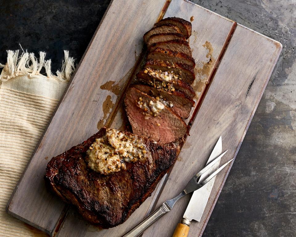 Tri Tip Roast with Porcini-Shallot Butter