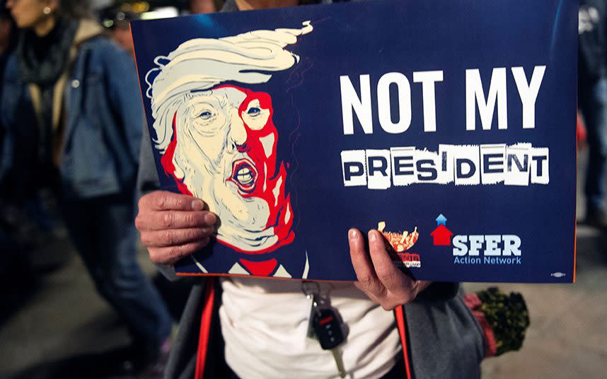 Not My President's Day: Thousands of demonstrators across the US challenge Donald Trump