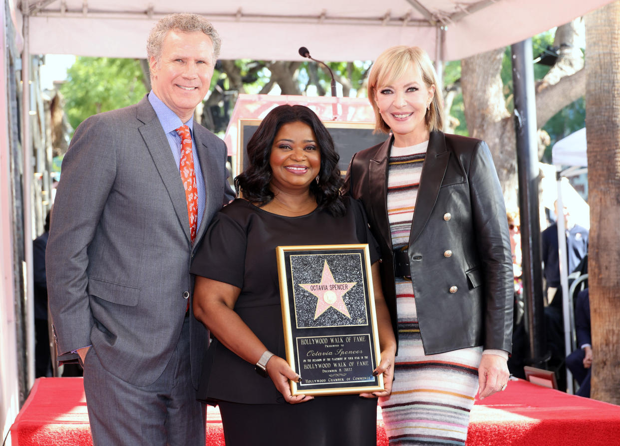Will Ferrell, Octavia Spencer and Allison Janney snapped a photo together. (David Livingston / Getty Images)