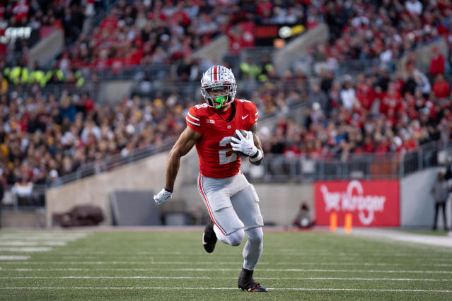 Wide receiver Emeka Egbuka returning to Ohio State football for senior  season in 2024 - Yahoo Sports