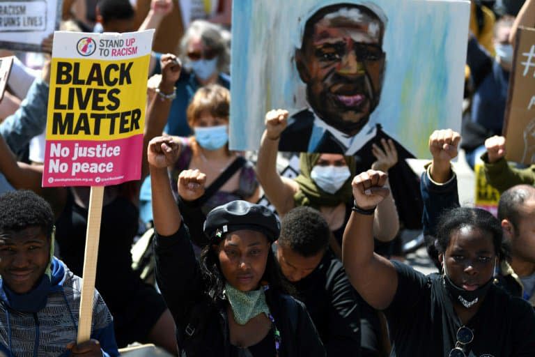 Manifestation contre le racisme et les violences policières, le 13 juin 2020 à Londres (photo d'illustration.) - DANIEL LEAL-OLIVAS © 2019 AFP