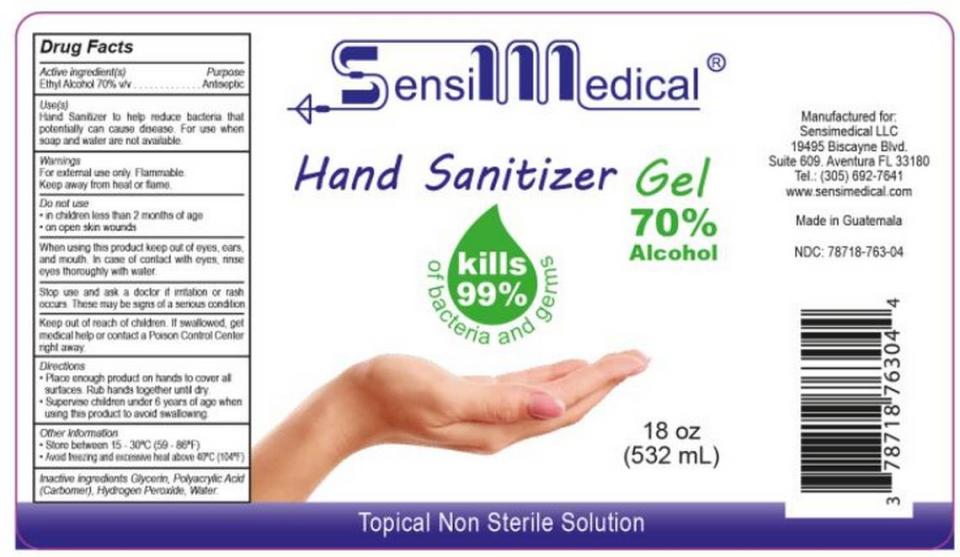 SensiMedical Hand Sanitizer made for Aventura company Sensimedical