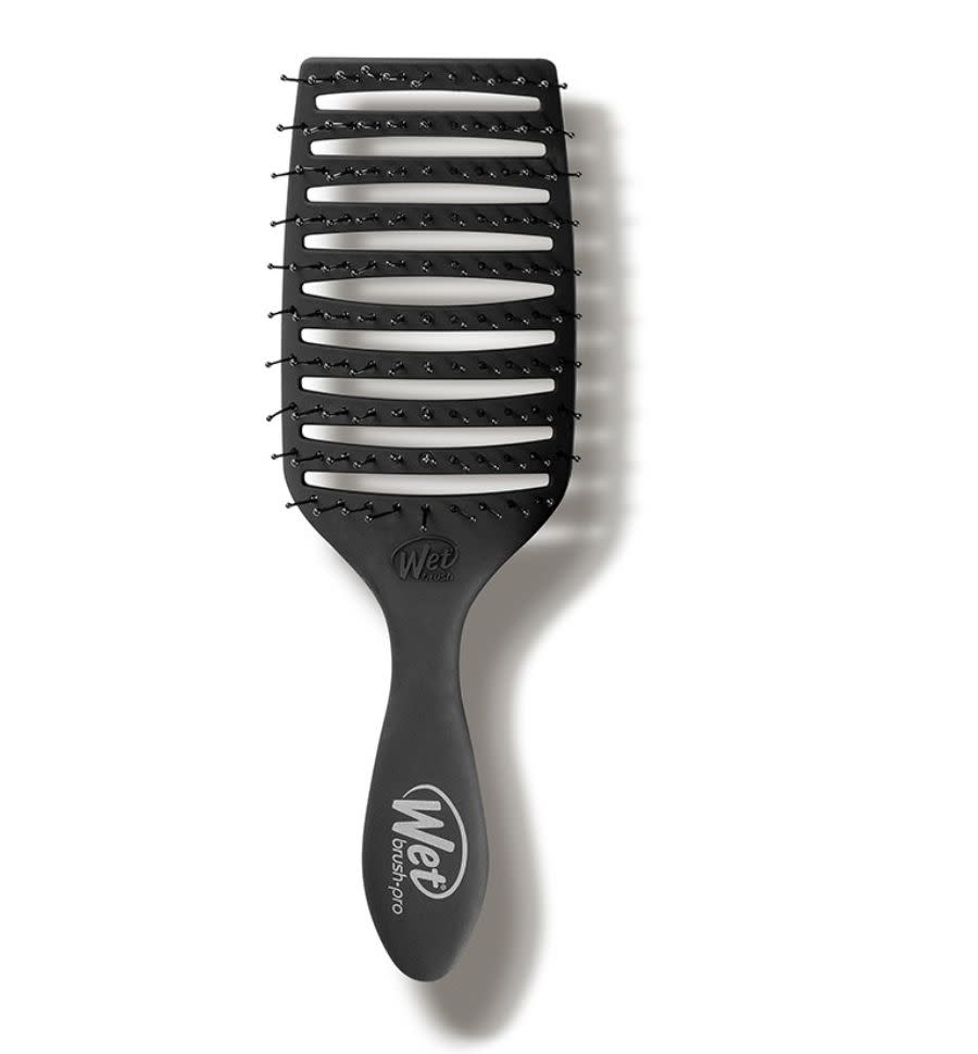 <a href="https://fave.co/3ds4Xg0" target="_blank" rel="noopener noreferrer">The Wet Brush Pro Epic Quick Dry Brush</a>detangles hair without snagging or breakage and the open vent allows for faster blow drying. (Used by&nbsp;Manes By Mell) Find it for $15 at <a href="https://fave.co/3ds4Xg0" target="_blank" rel="noopener noreferrer">Dermstore</a>.