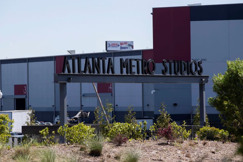 A general view of the exterior of Atlanta Metro Studios in Union City, GA