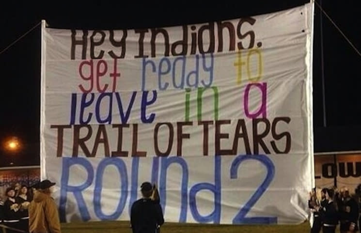 This run-through sign landed the McAdory High cheerleaders in hot water — Tumblr