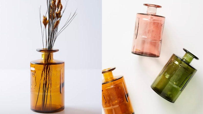 Show off your favorite flowers in one of these colorful, vintage-inspired vases.