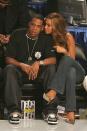 <p>The couple sat courtside to watch the NBA all star game in Colorado.</p>