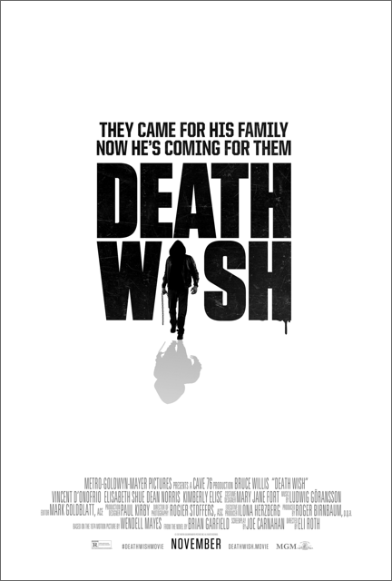 ‘Death Wish’ 2017 remake first poster (Photo: MGM)