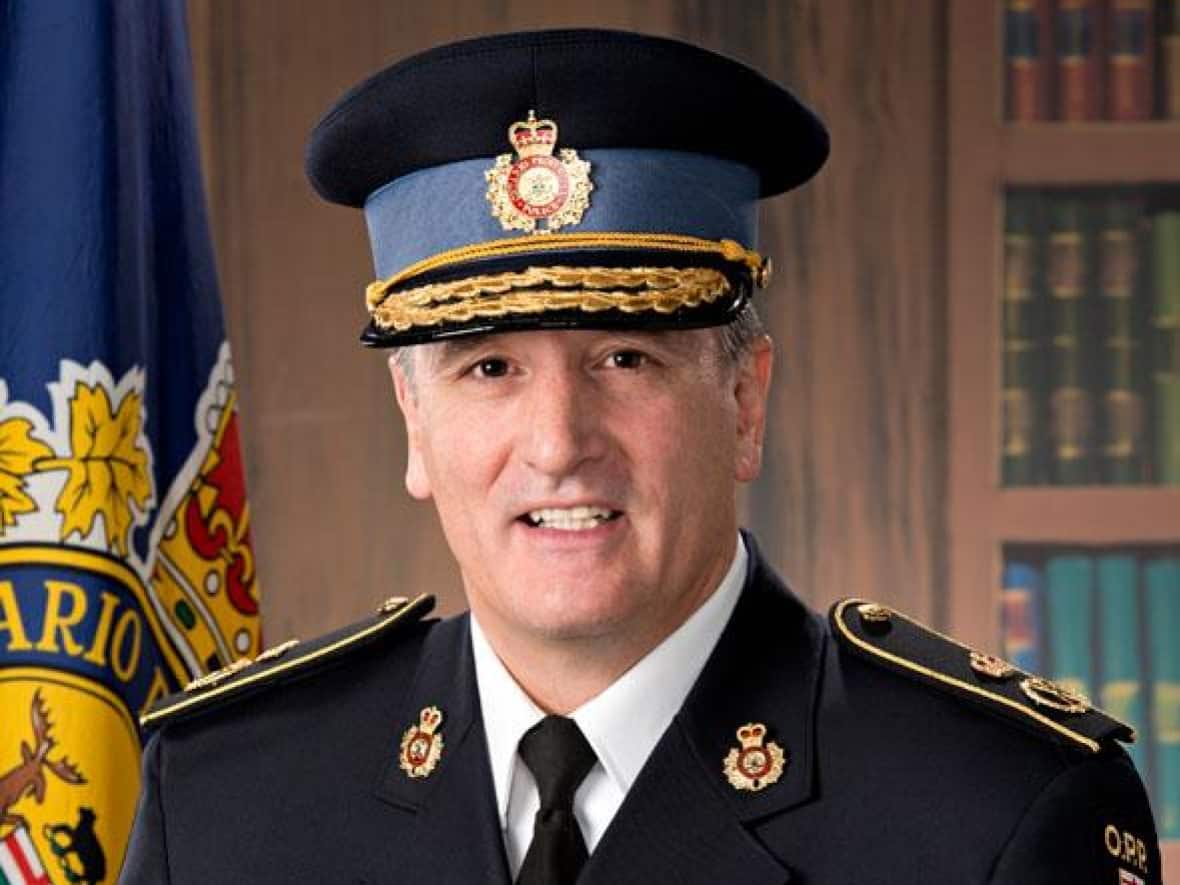 Brad Blair, who was fired in 2019, filed a $5-million lawsuit over comments by Ontario Premier Doug Ford that Blair had violated the Police Services Act. (Ontario Provincial Police - image credit)