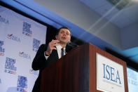 Democratic 2020 U.S. presidential candidate Pete Buttigieg speaks during the ISEA (Iowa State Education Association) 2020 Legislative Conference West Des Moines, Iowa