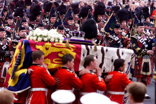 The Queen Mother's coffin 