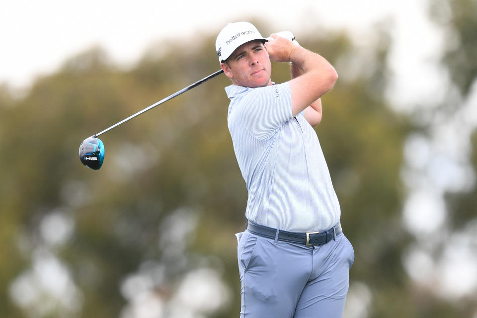 Luke List at the Farmers Insurance Open