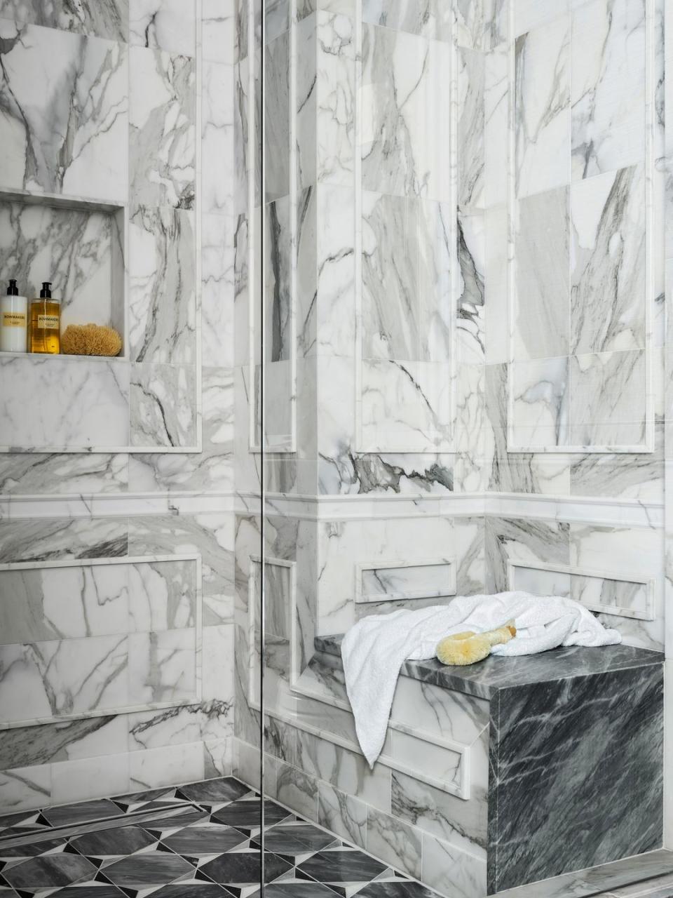 marble shower