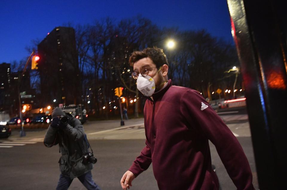 Aaron Mostofsky after appearing from a court hearing in BrooklynAFP via Getty Images