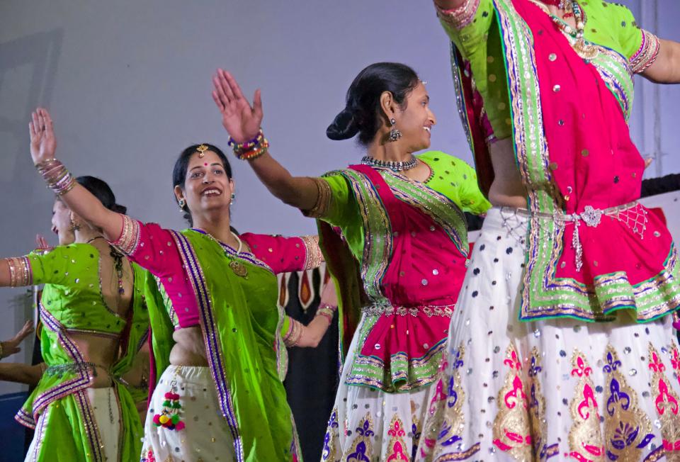 The Kachi Garba group performs at India Fest at the Easton Newberry Sports Complex on April 9, 2022. This year's India Fest will be held from 10 a.m.-5 p.m. on Saturday at Legacy Park in Alachua. [Kiara Cline / Special to The Sun]