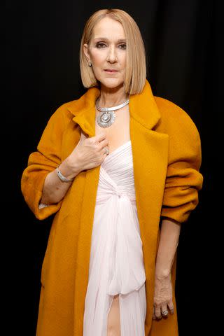 <p>Emma McIntyre/Getty</p> Céline Dion in Los Angeles in February 2024