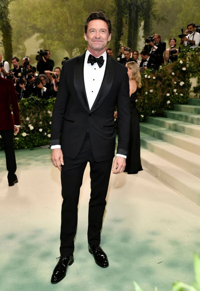 Hugh Jackman attends the Met Gala celebrating the opening of the "Sleeping Beauties: Reawakening Fashion" exhibition on 6 May 2024, in New York.
