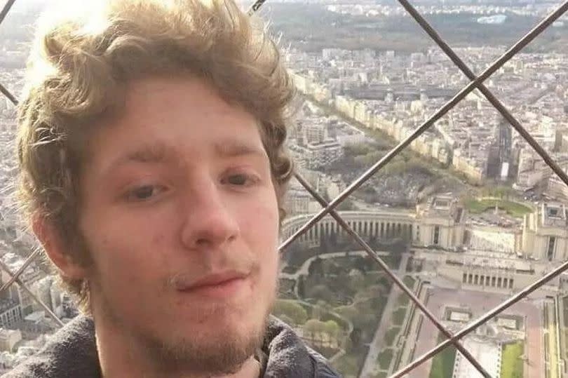 Mark Allen at the top of the Eiffel tower