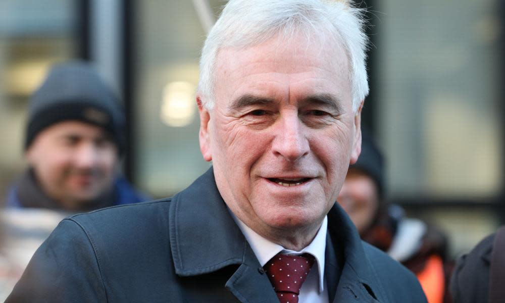 The shadow chancellor, John McDonnell