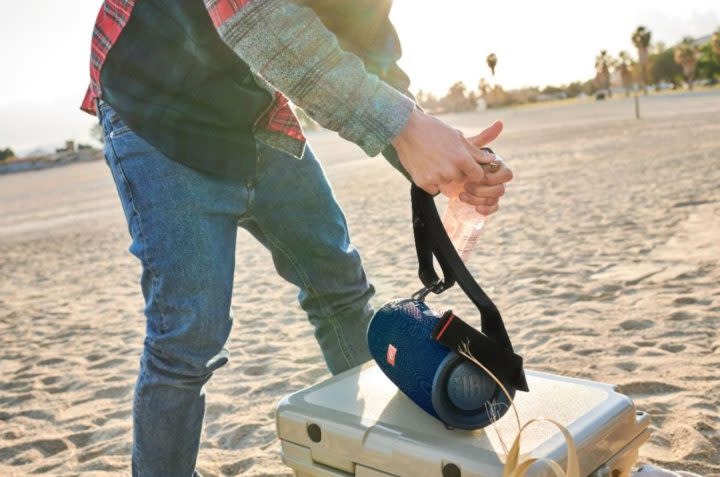 JBL Xtreme 2 on a beach.