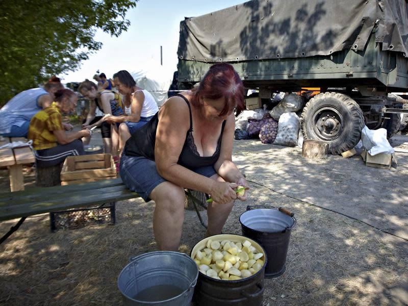 Flüchtlinge aus der Ostukraine. Foto: Sergei Kozlov/Archiv