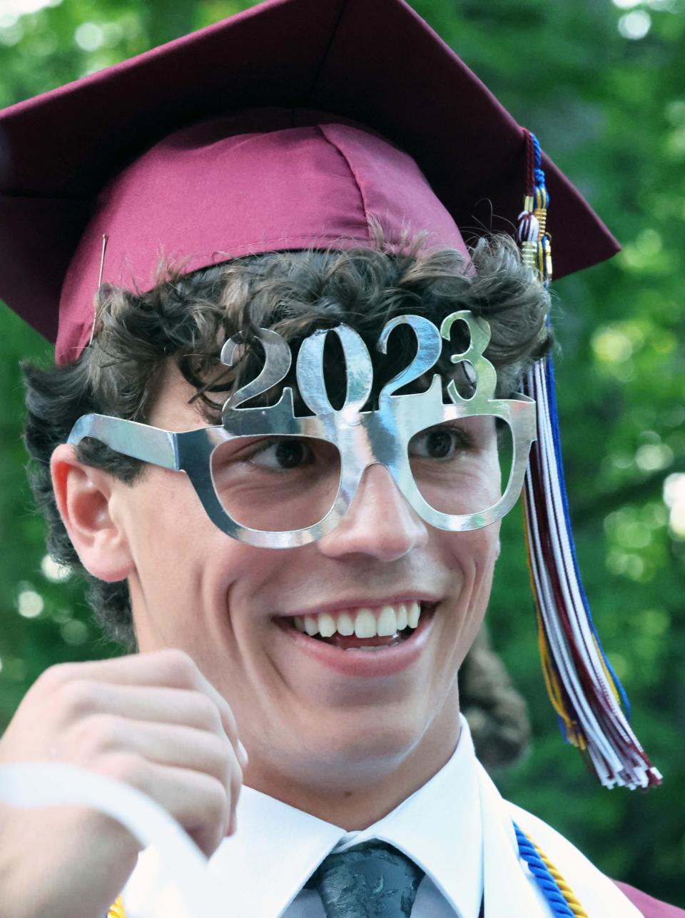 Will DeLuca during the West Bridgewater Middle-Senior High School graduation at War Memorial Park on Friday, May 26, 2023. 